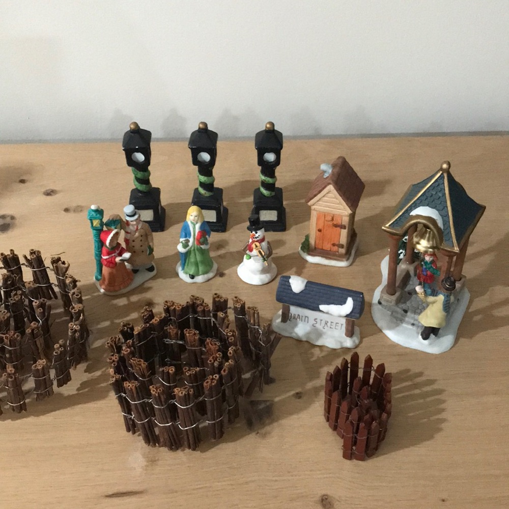 Bundle of Christmas Village Accessories